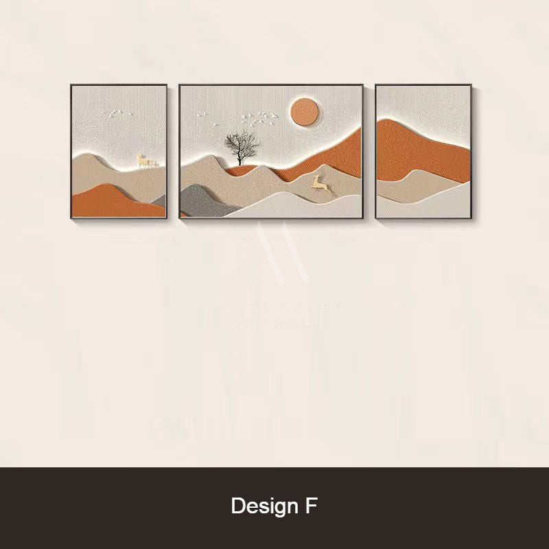 Sweet Escape Modern 3D Wall Art (Set of 3)