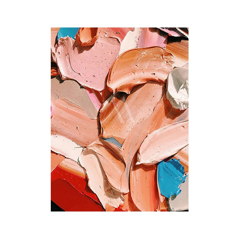 Scarlet Modern Abstract Oil Painting