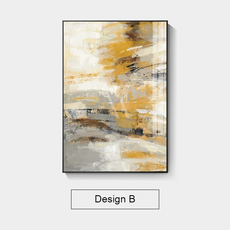 Golden Hypnosis Abstract Wall Art