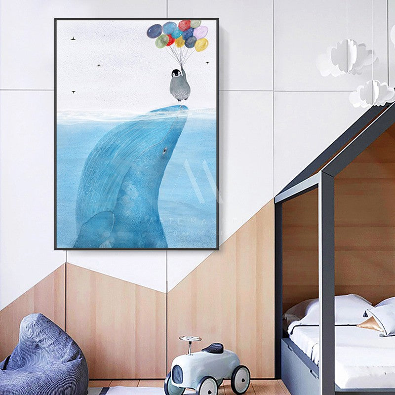 Blue Soul Modern Wall Art