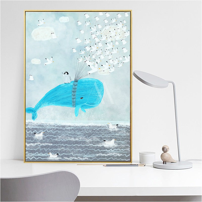 Blue Soul Modern Wall Art
