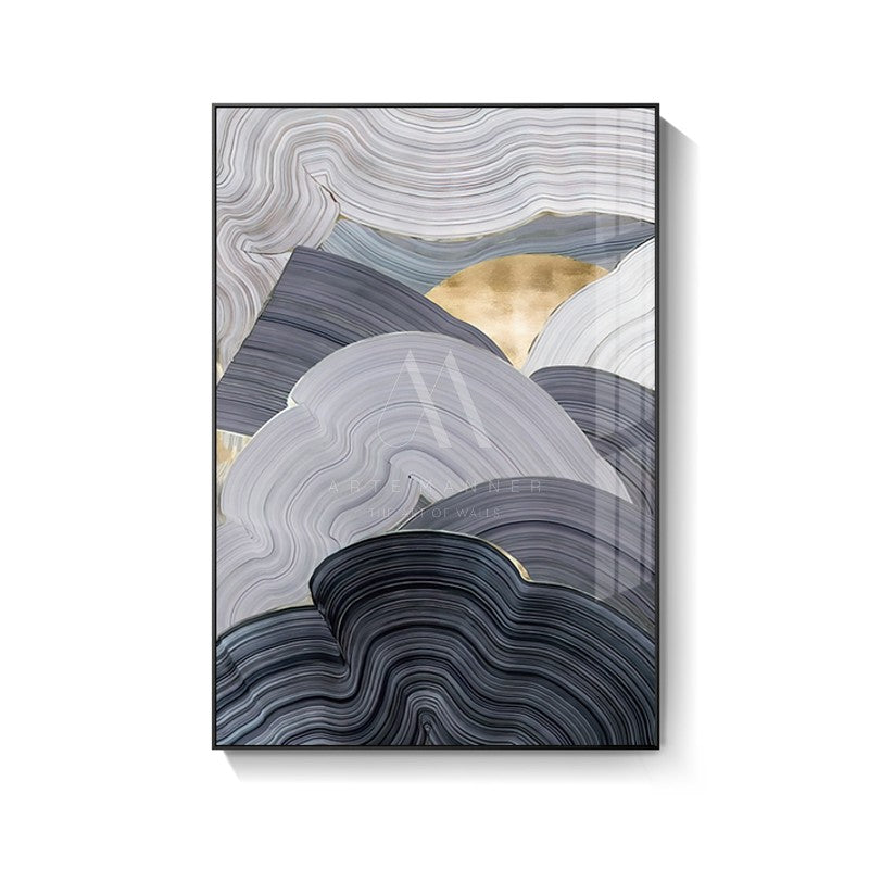 Hypnotic Waves Abstract Wall Art