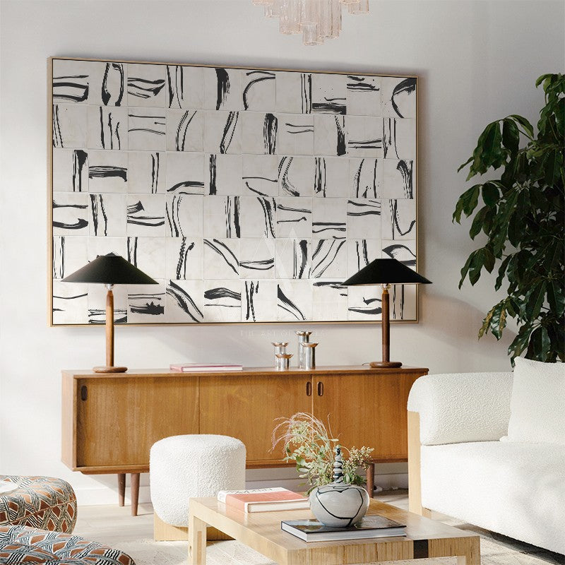 Broken Dialogue Minimalist Abstract Wall Art