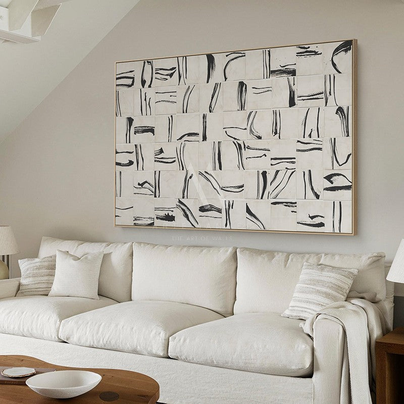 Broken Dialogue Minimalist Abstract Wall Art