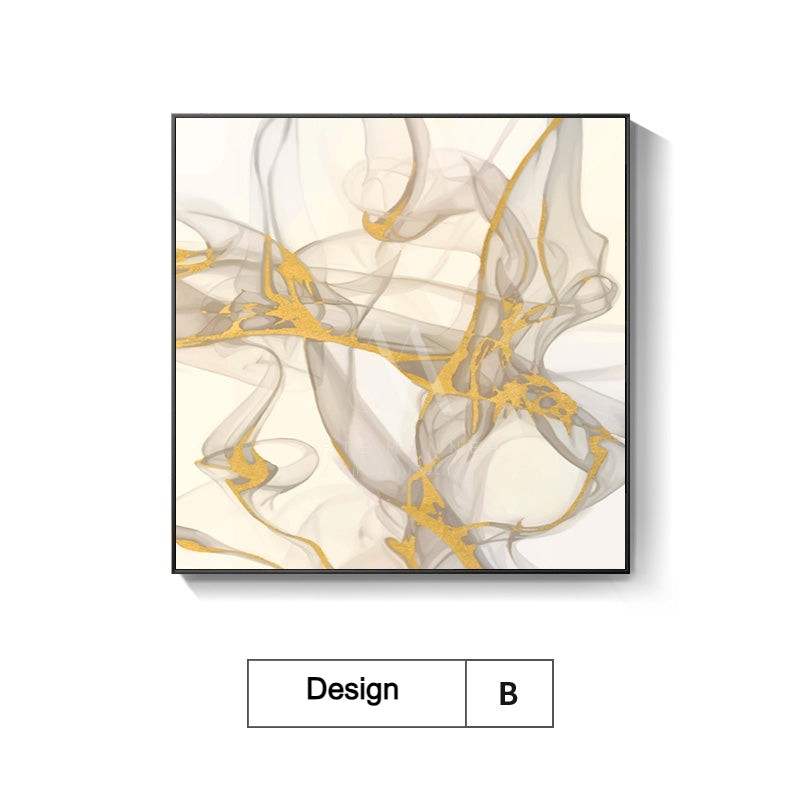 A Golden Dance Abstract Wall Art