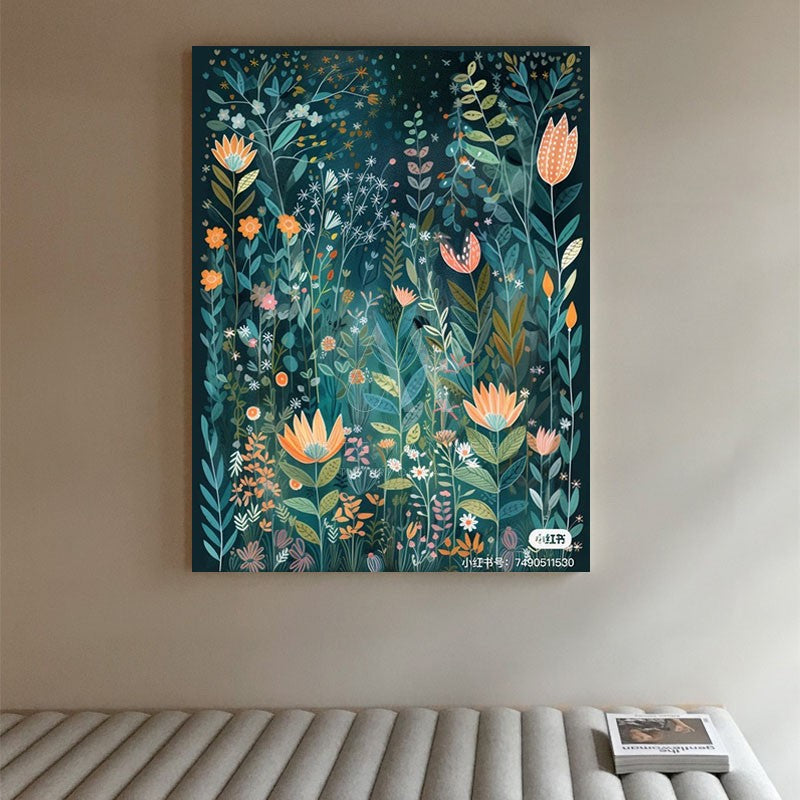 Silent Evening Modern Floral Wall Art