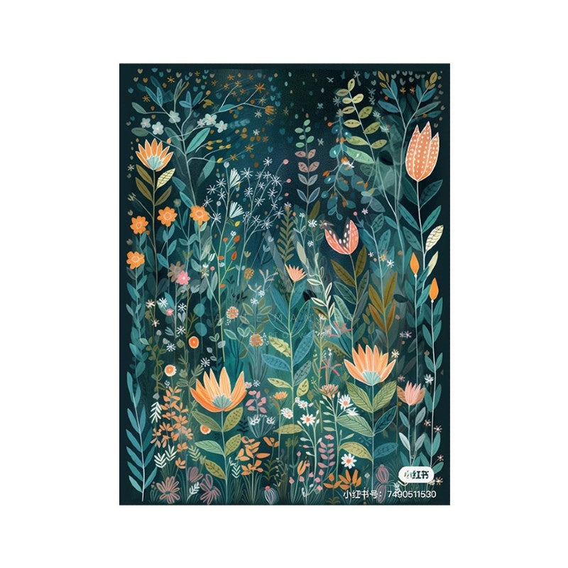 Silent Evening Modern Floral Wall Art