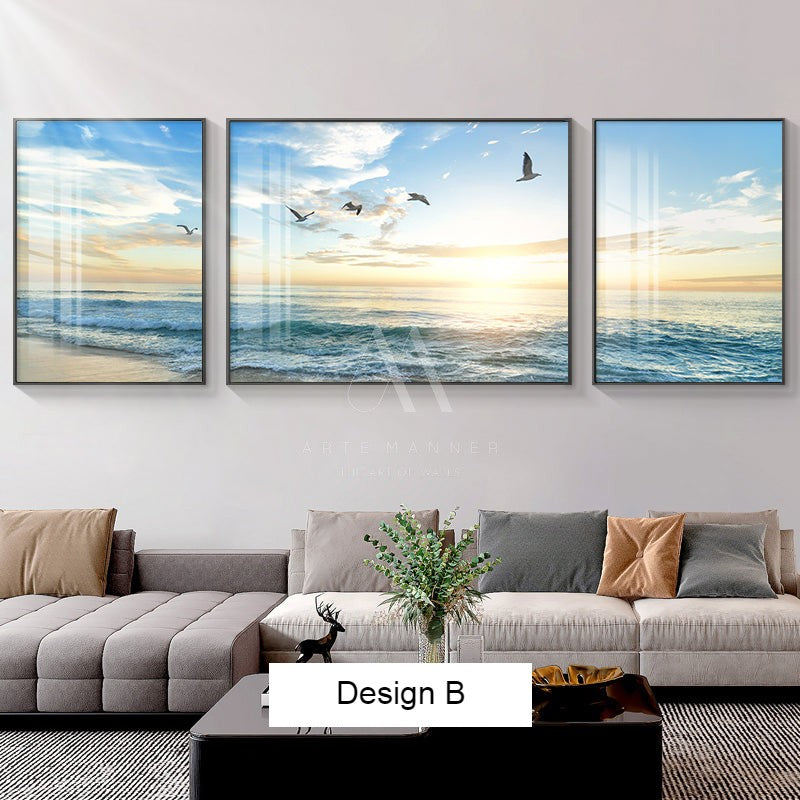 Panoramic Modern Wall Art (Set of 3)