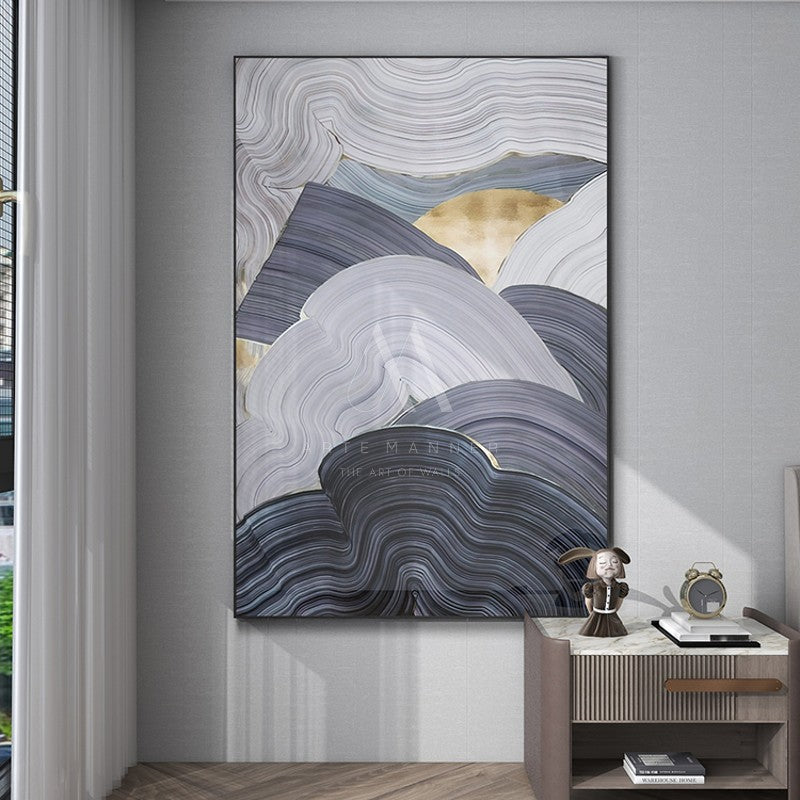 Hypnotic Waves Abstract Wall Art