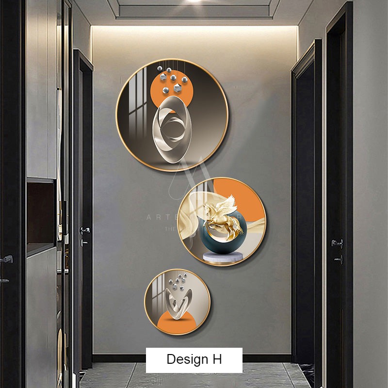 Tale of the Mind Modern Shapes Modern Wall Art (Set of 3)