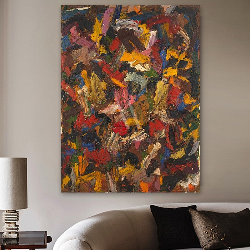 Frantic Fantasy Modern Abstract Oil Painting