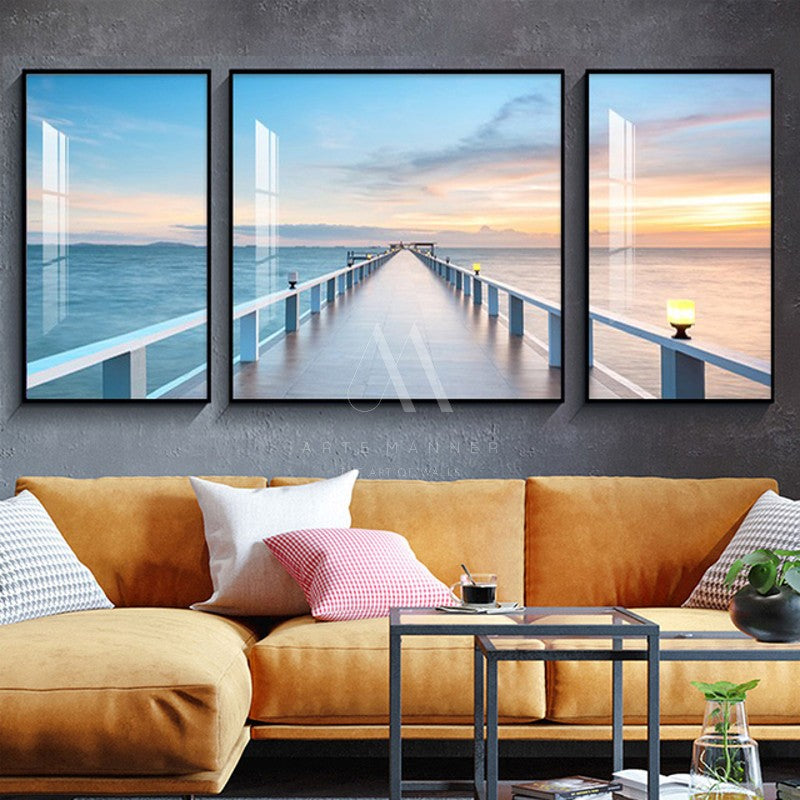 Panoramic Modern Wall Art (Set of 3)
