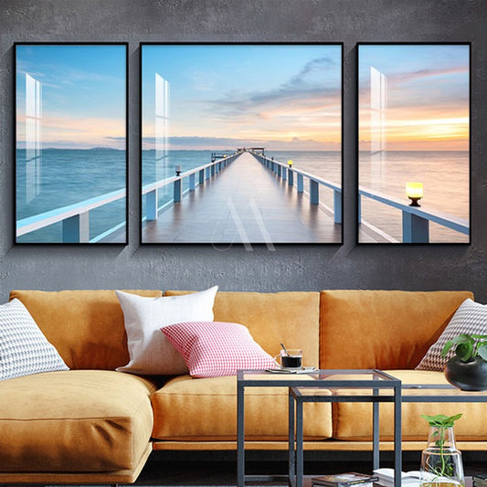 Panoramic Modern Wall Art (Set of 3)
