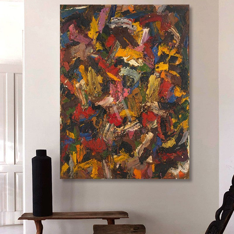 Frantic Fantasy Modern Abstract Oil Painting