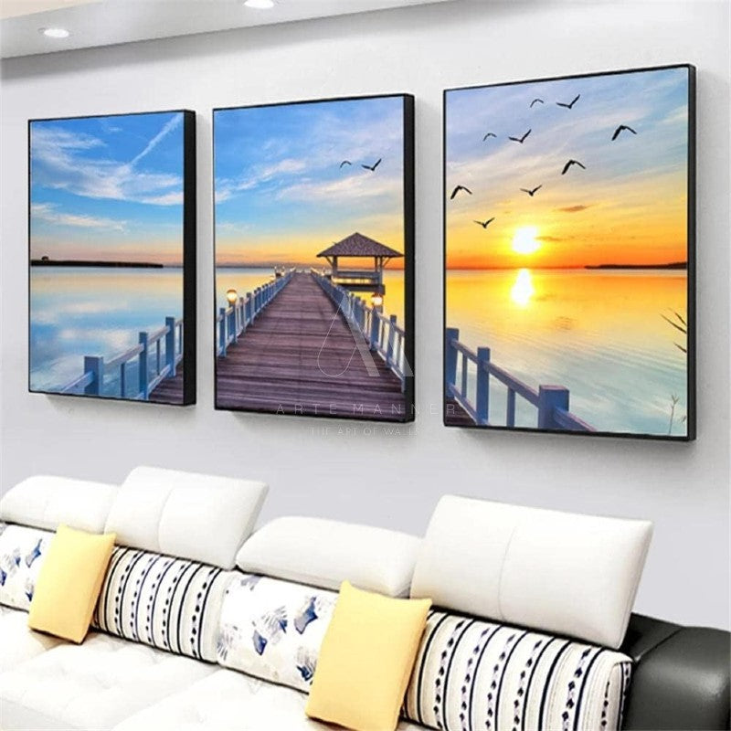 Panoramic Modern Wall Art (Set of 3)