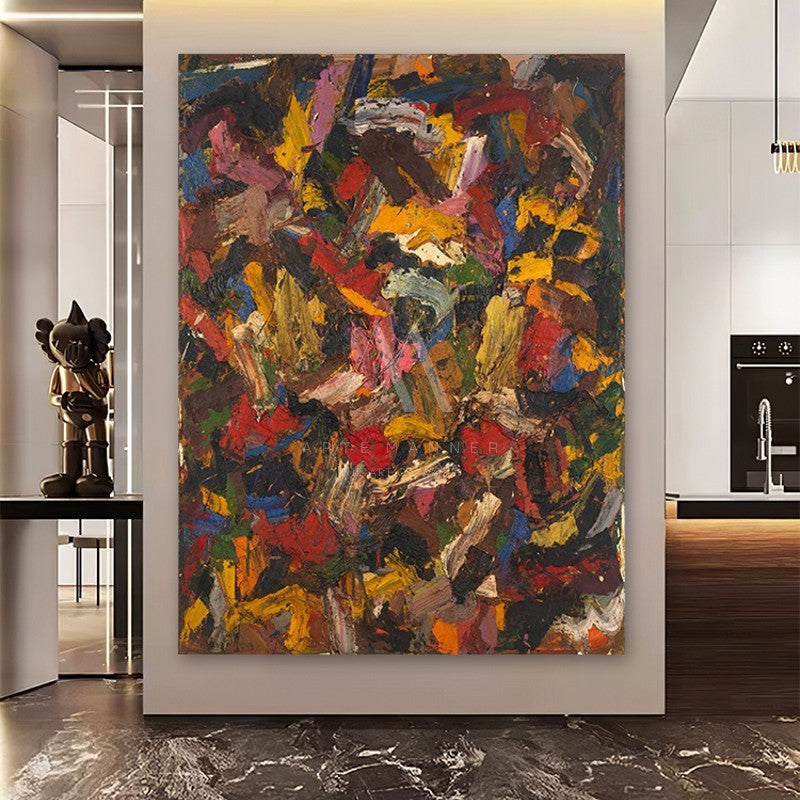 Frantic Fantasy Modern Abstract Oil Painting