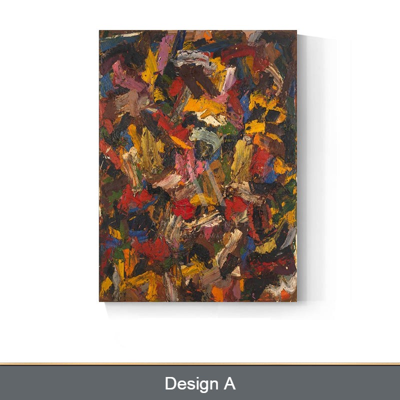 Frantic Fantasy Modern Abstract Oil Painting