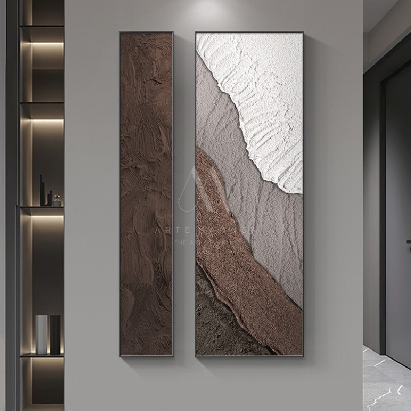 Sailing into the Hills Modern Abstract Wall Art (Set of 2)