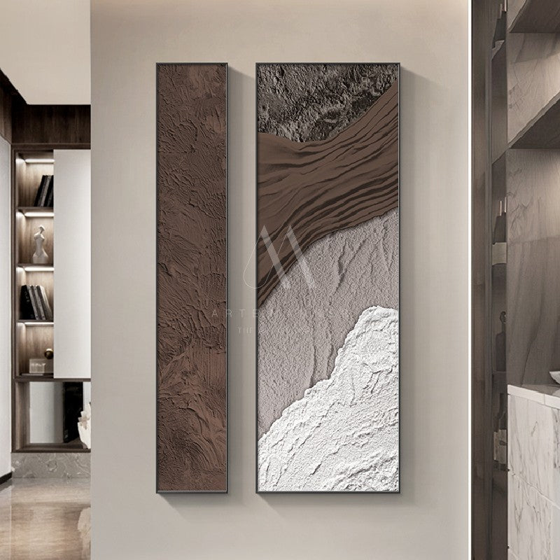 Sailing into the Hills Modern Abstract Wall Art (Set of 2)