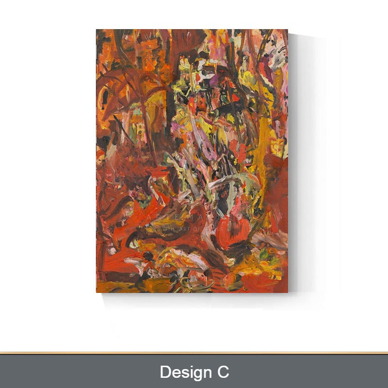 Frantic Fantasy Modern Abstract Oil Painting