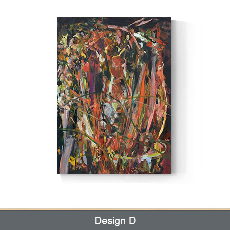 Frantic Fantasy Modern Abstract Oil Painting