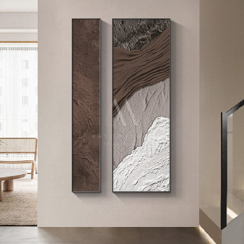 Sailing into the Hills Modern Abstract Wall Art (Set of 2)