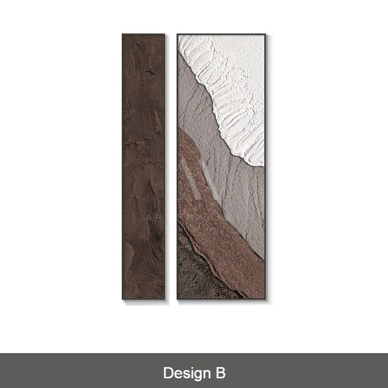 Sailing into the Hills Modern Abstract Wall Art (Set of 2)