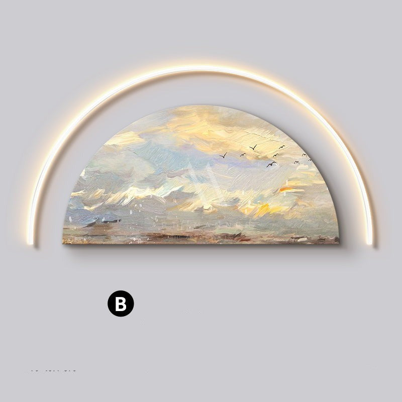 Portrait of the Sun Modern LED Wall Art