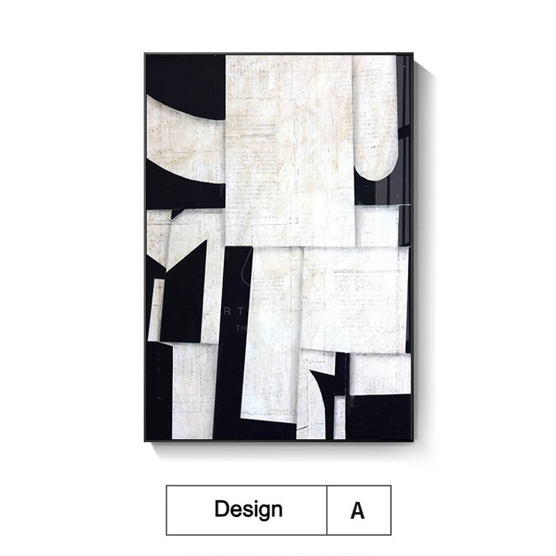 Geometric Blues Abstract Wall Art