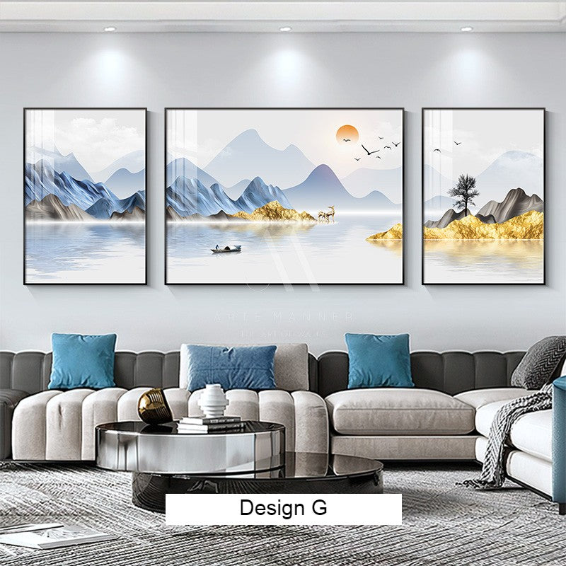 Wisdom of the Forest Modern Wall Art (Set of 3)