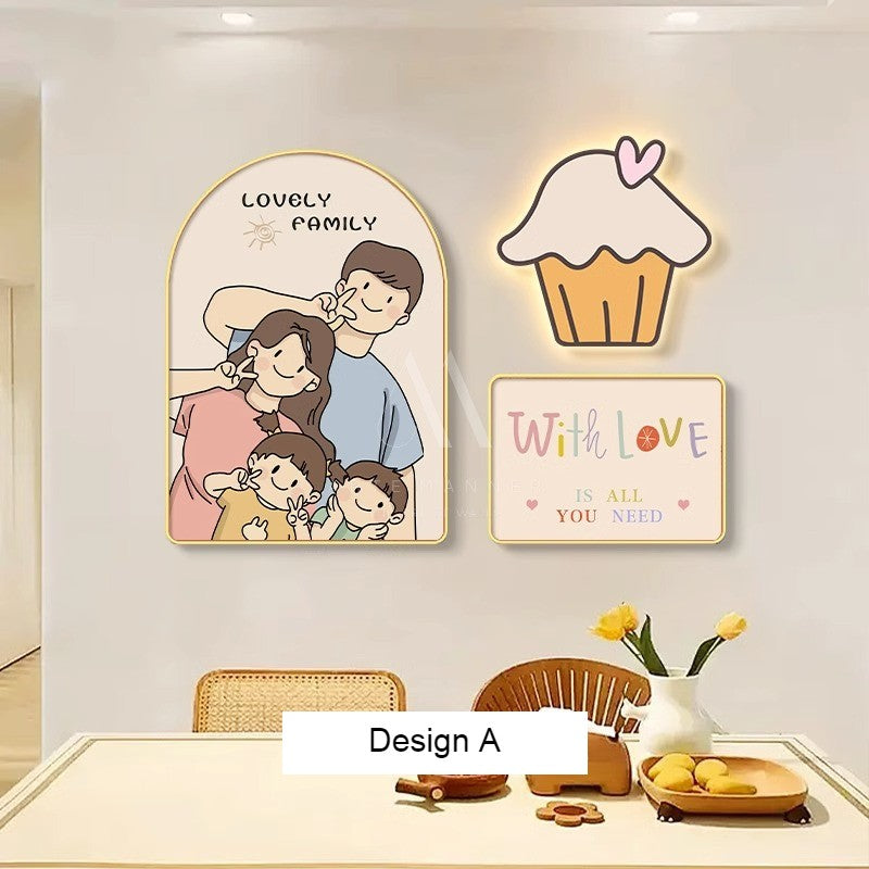 Delightful Moments Modern Wall Art (Set of 3)