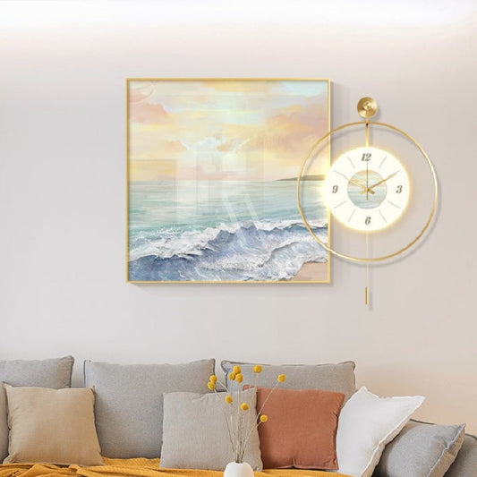 Autumn Stroll Wall Art Clock