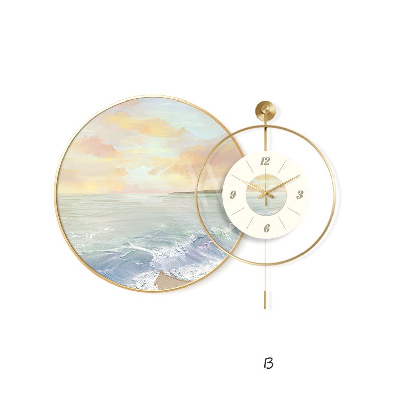 Autumn Stroll Wall Art Clock