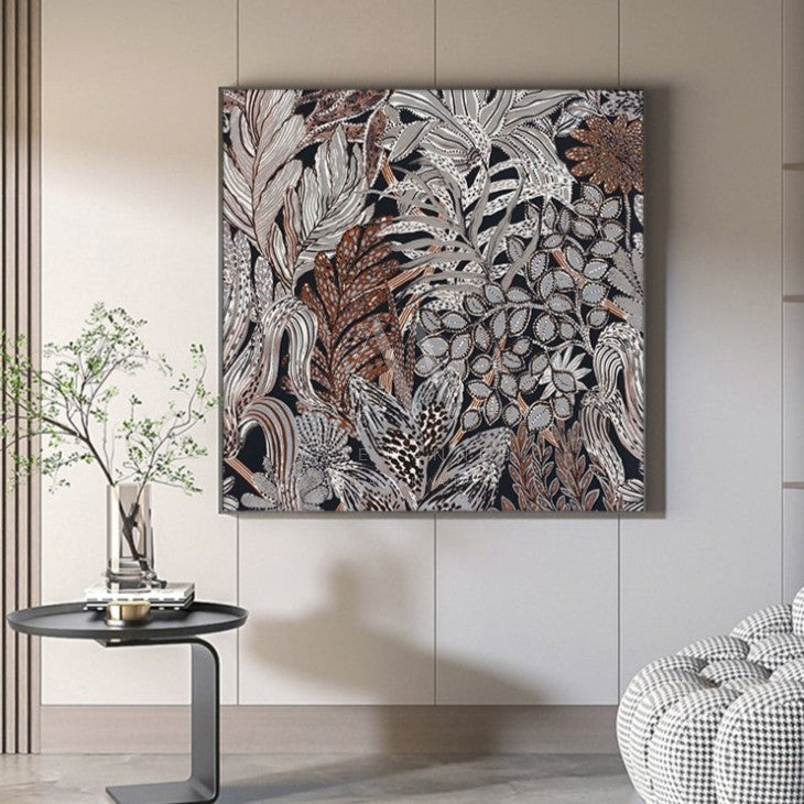 Crimson Modern 3D Wall Art