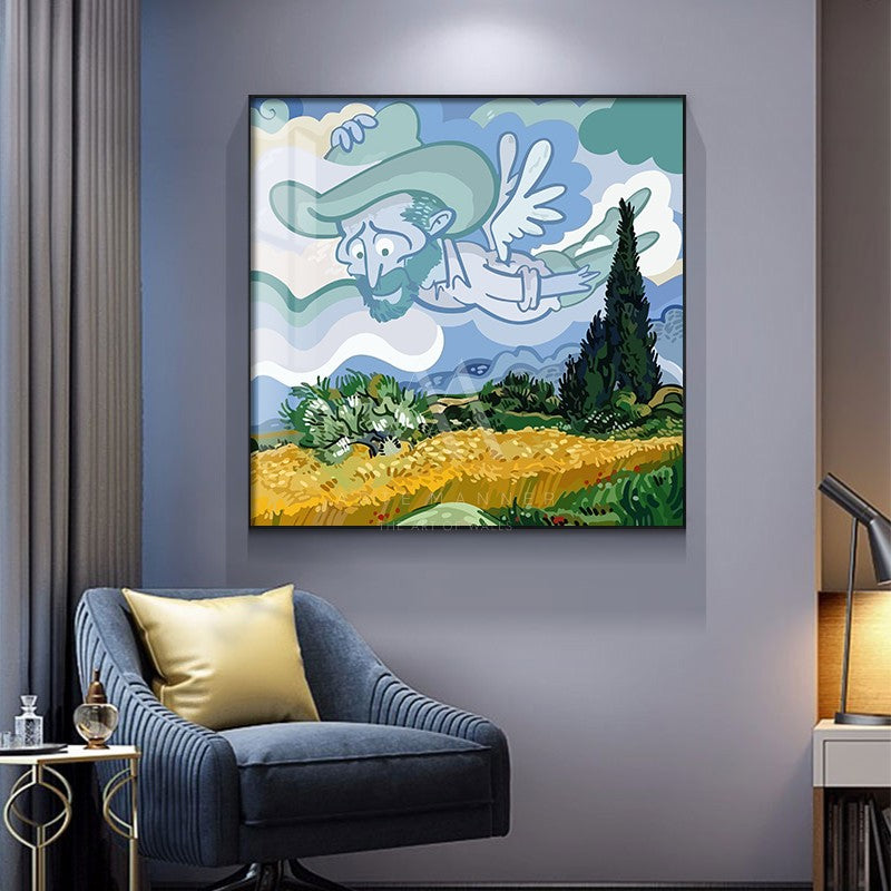 Homage To Van Gogh Modern Wall Art