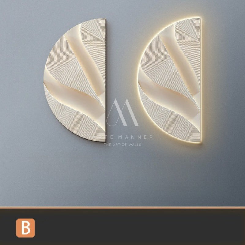 Love and the Mountain Modern 3D LED Wall Art