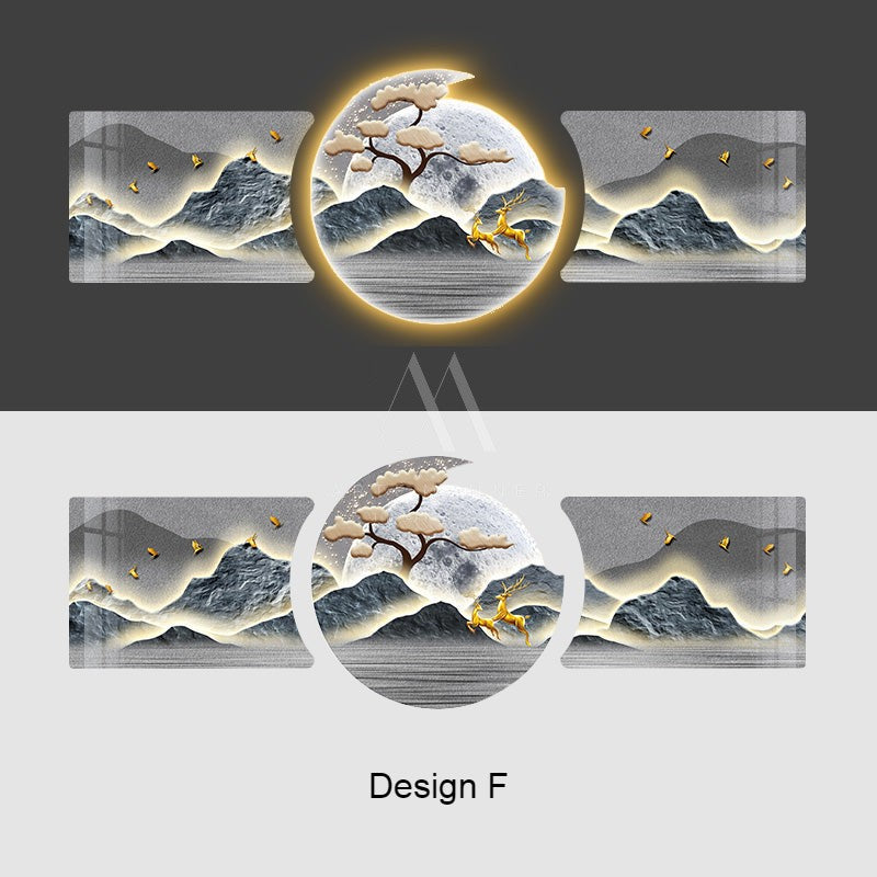 Hollow Beauty Modern Wall Art (Set of 3)
