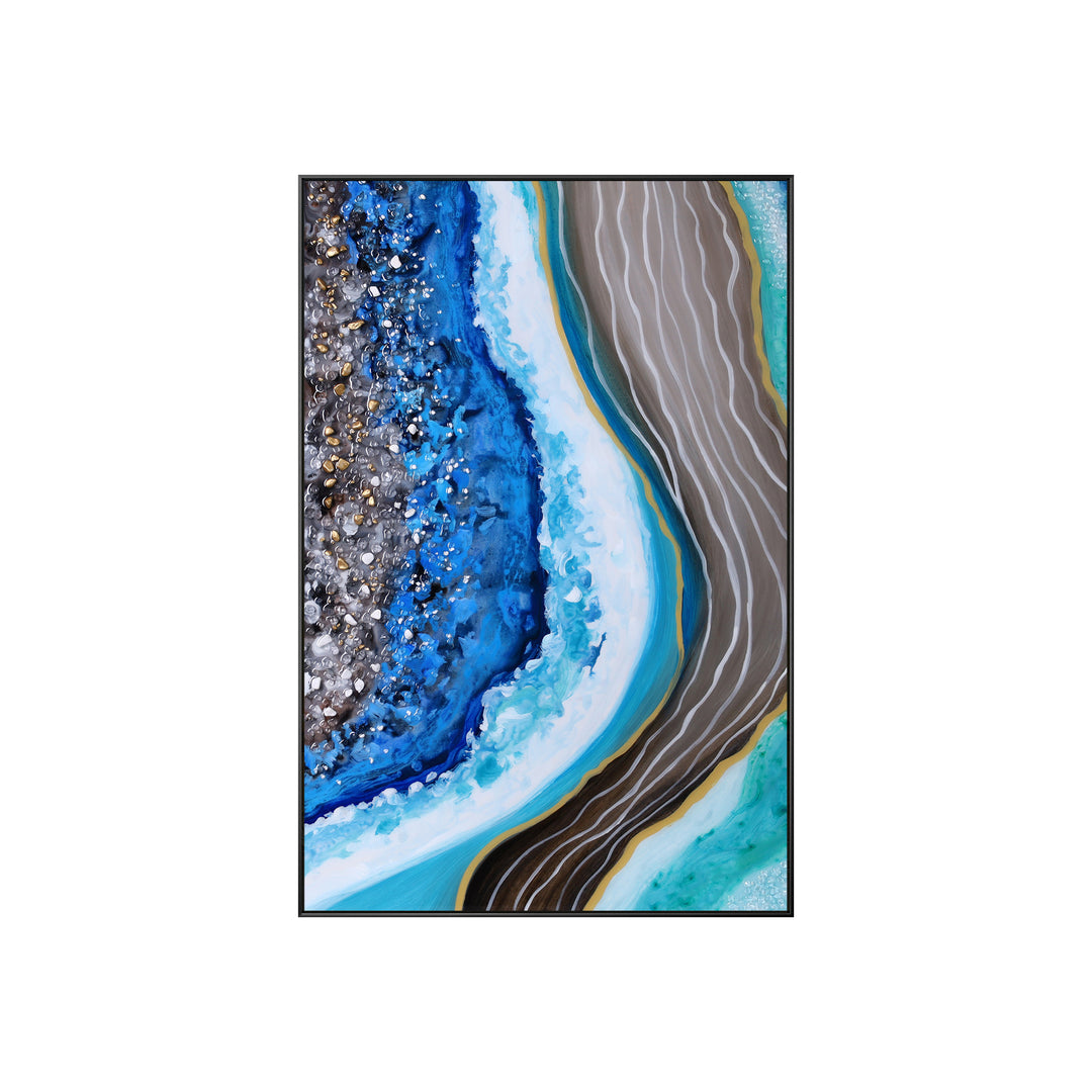 Azurite Crystal Wall Art (Set of 3)