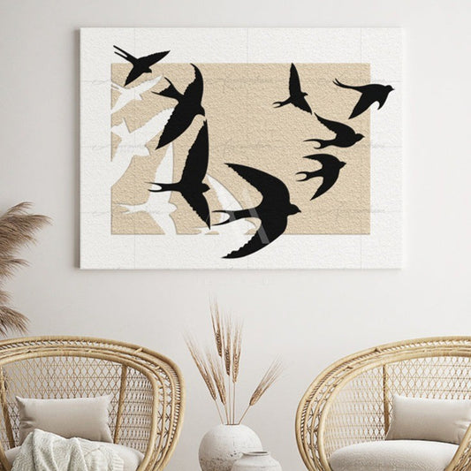 Migration Modern 3D Wall Art