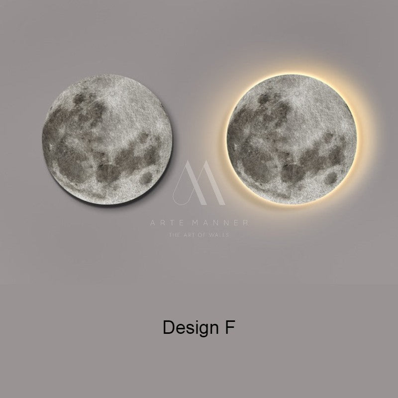 Full Moon Modern LED Wall Art