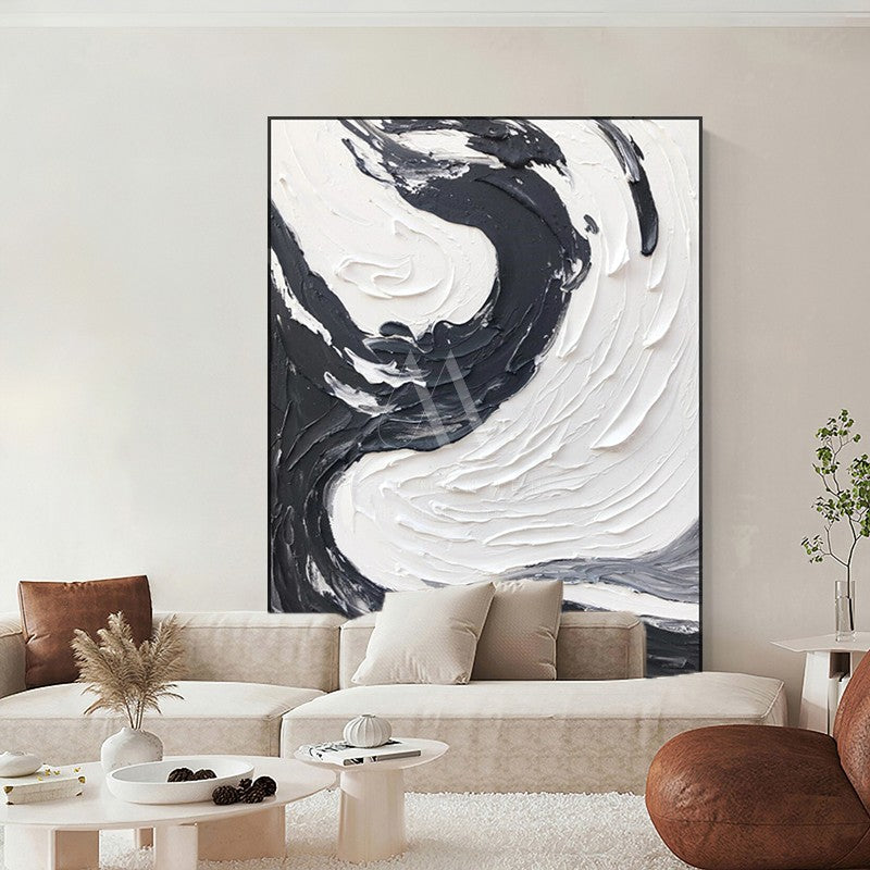 Kalligraphia Minimalist Abstract Oil Painting