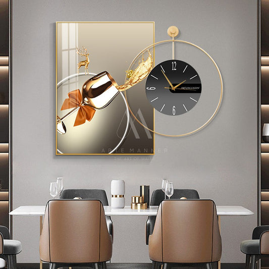 Exuberance Wall Art Clock