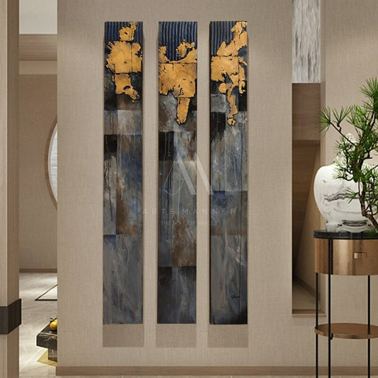 Dwelling in Technology Modern Abstract Wall Art (Set of 3)