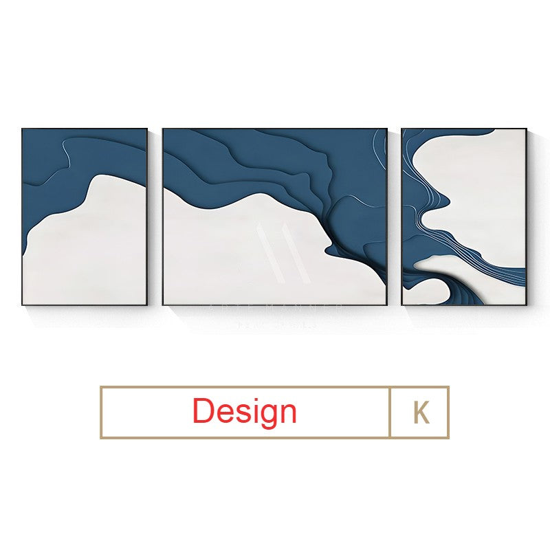 Ignoring the Past Modern Abstract 3D Wall Art (Set of 3)