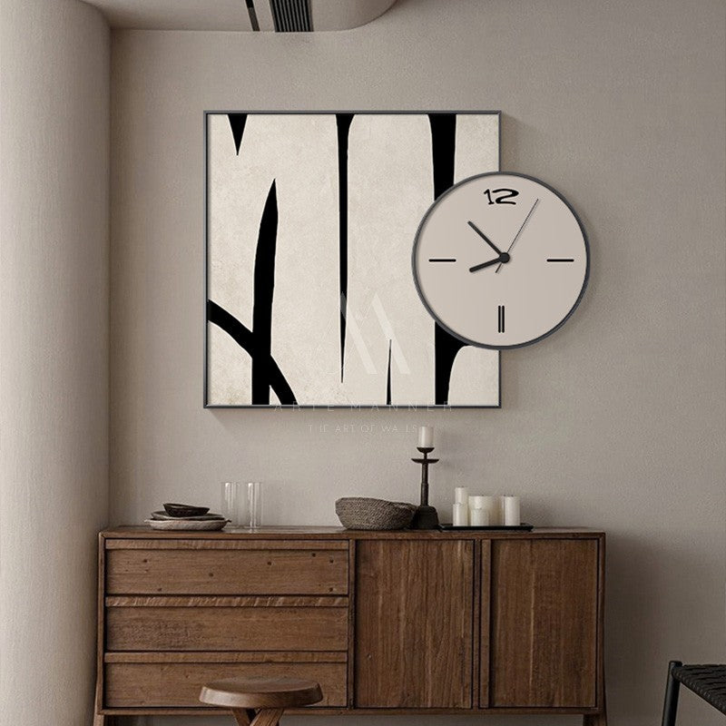 Statement Abstract Wall Art Clock