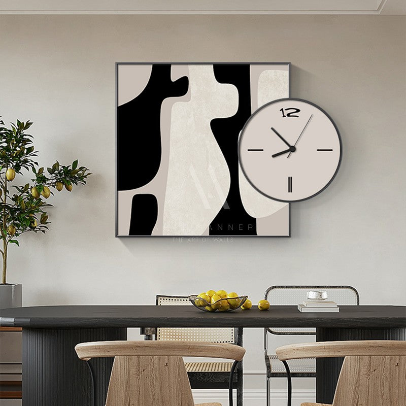 Statement Abstract Wall Art Clock