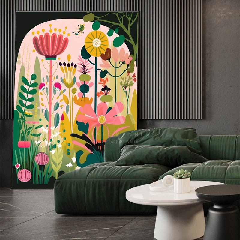 Love and Nature Modern Floral Wall Art