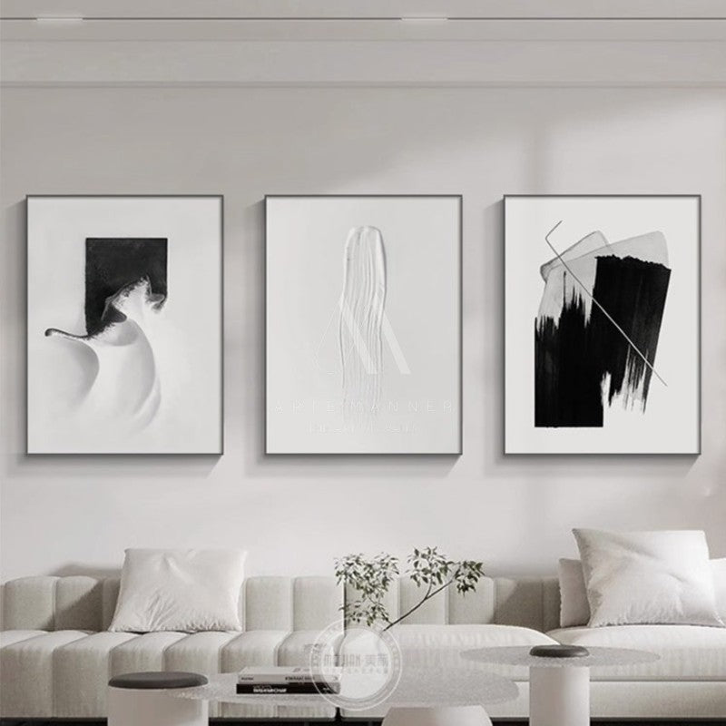 Life And Soul Minimalist Abstract Wall Art (Set of 3)