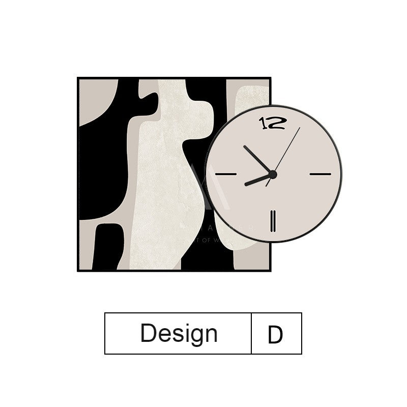 Statement Abstract Wall Art Clock