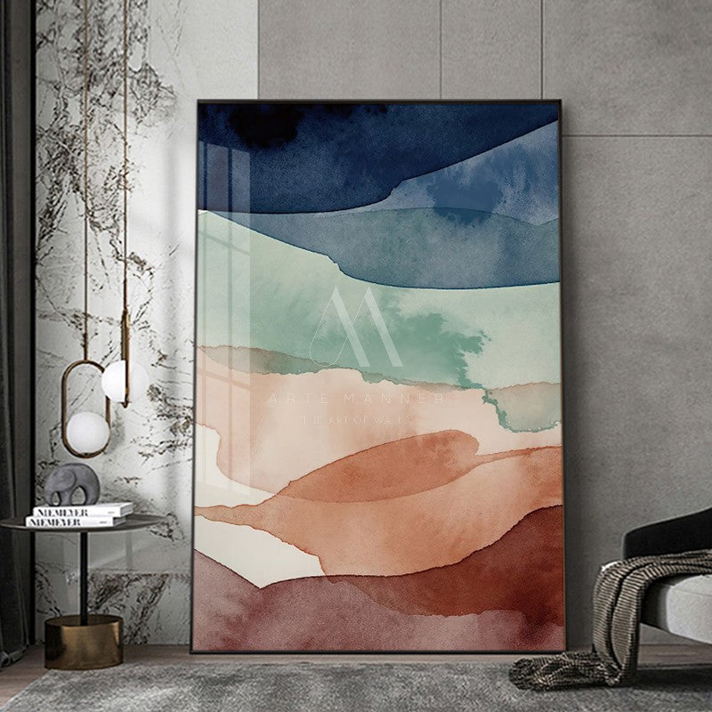 The Battle of the City Modern Abstract Wall Art